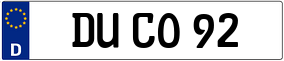 Trailer License Plate